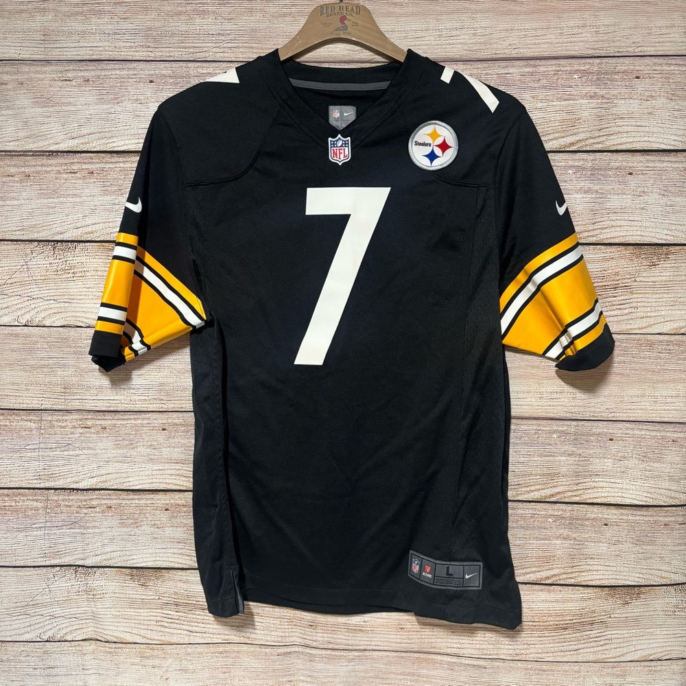 Nike Black and Gold Football‎ Jersey #7